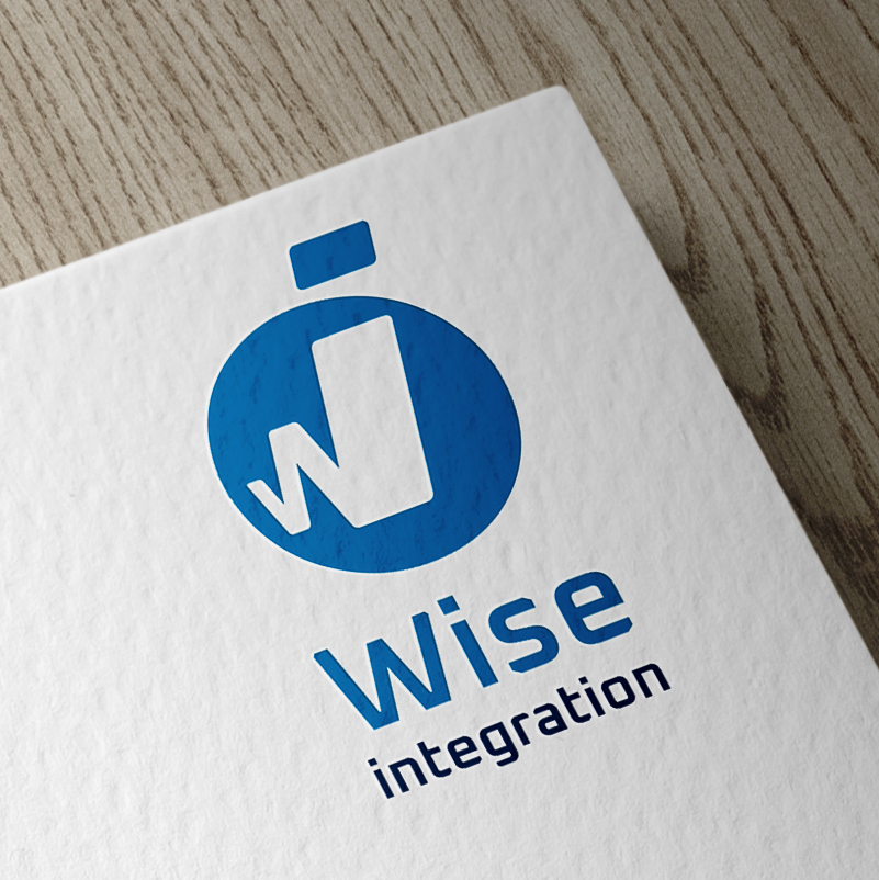 logo Wise Integration bleu sur fond blanc